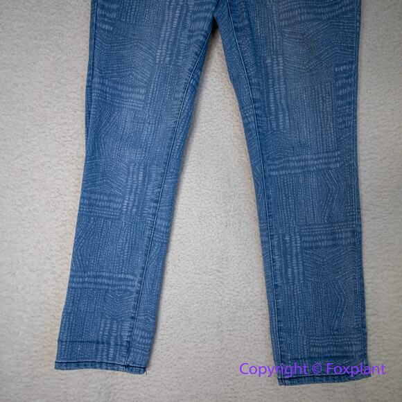Stitch Fix Liverpool jeans with cute pattern, women size 8 - Picture 2 of 13